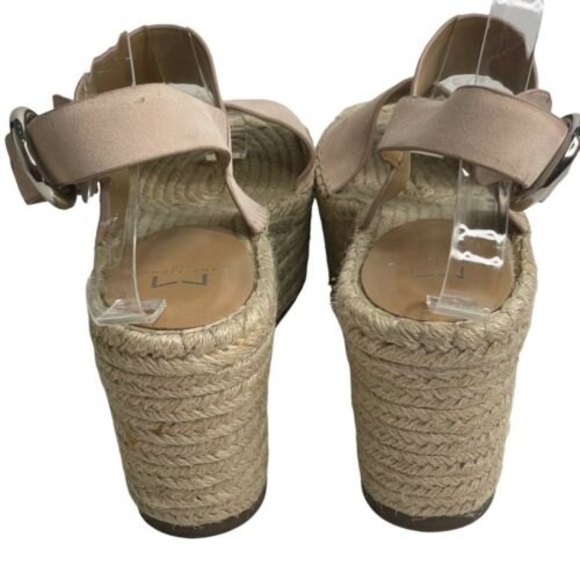 MARC FISHER Pink Renni Espadrille Platform Wedge Heel Sandals Size 9 Strappy a24 - Picture 8 of 10